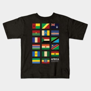 Africa Country Flags Set Kids T-Shirt